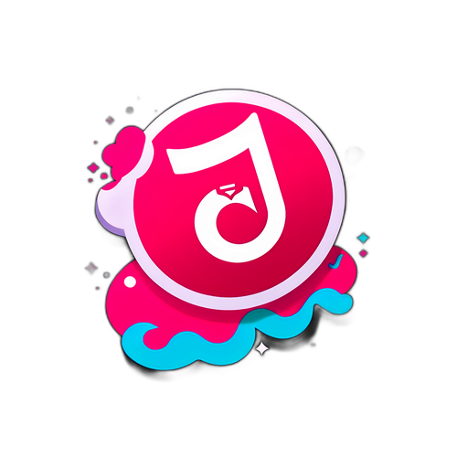Leende TikTok-logotyp med fälla
