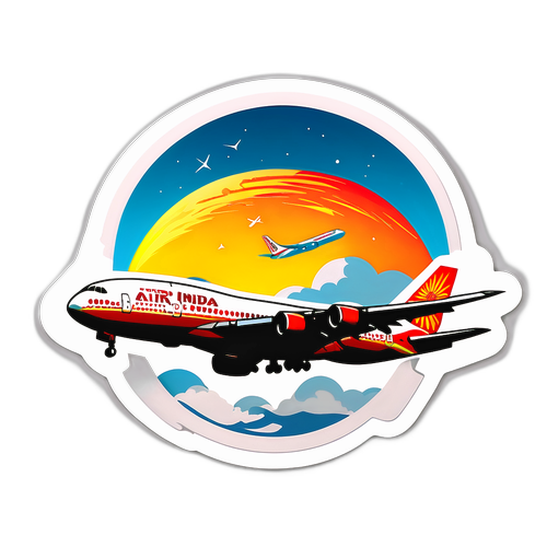 Air India katasztrófát megörökítő matrica