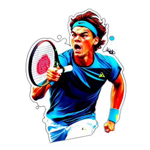 Intenso Gioco di Tennis