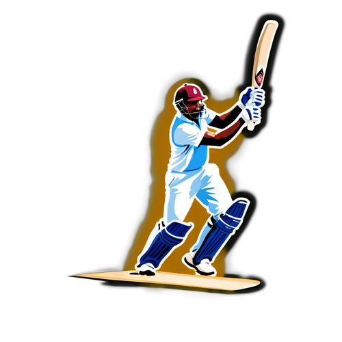 Unleash Your Cricket Passion: The Must-Have England vs West Indies Sticker for Every Fan!