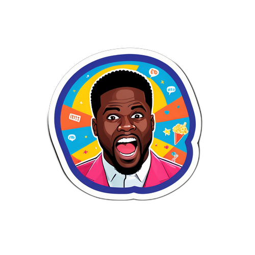 Humorous Kevin Hart Sticker