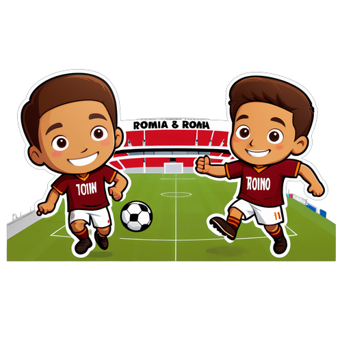 Торин и Рома, играющие в футбол