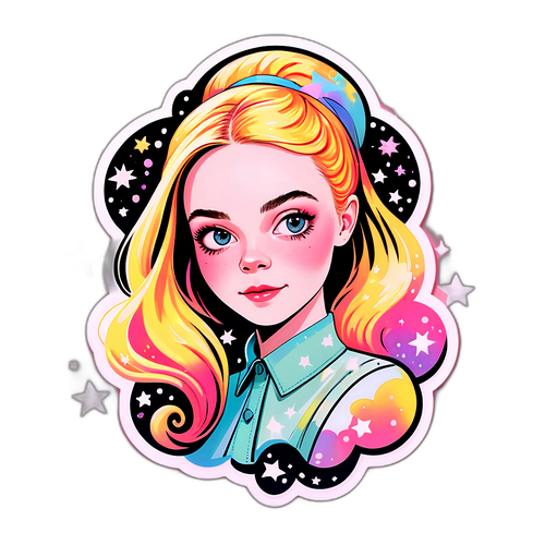 En eventyrlig illustrasjon av Elle Fanning