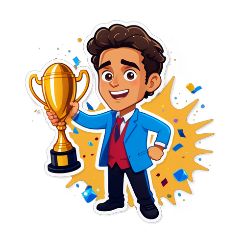Sticker di Zazzaroni con Trofeo