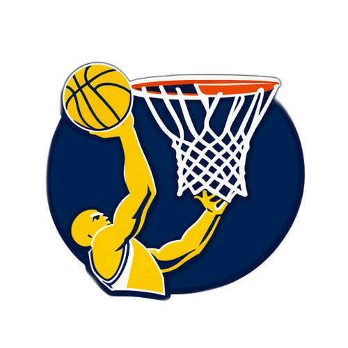 Michigan Wolverines Basketball Dunk Sticker