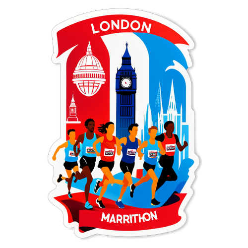 London Marathon 2025 Sticker