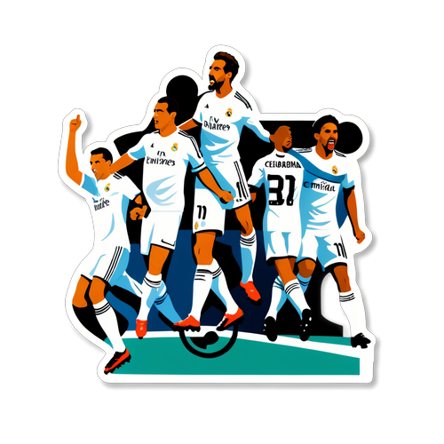 Real Madrid Goal Celebration Sticker