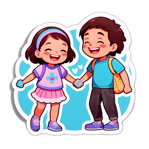 フジモンと娘のイラスト