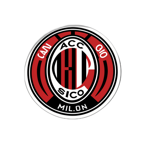 Thiết kế sticker AC Milan thời trang