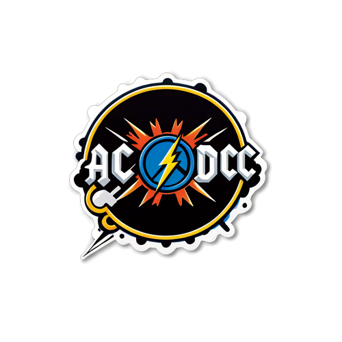 Energi og Rock'n'Roll: AC/DC Sticker