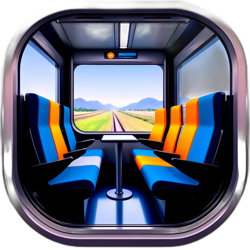 高铁的窗户和壁面座椅组合设计