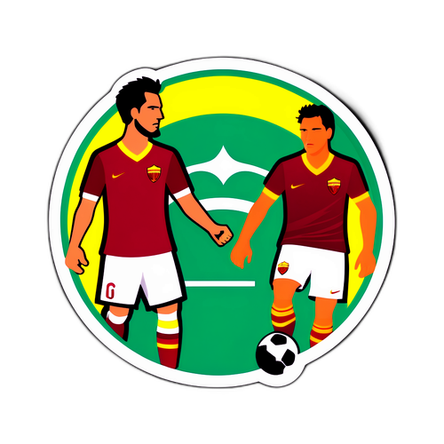Sticker Pertempuran Lens vs Roma