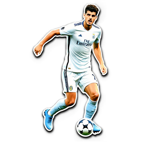 Semangat Sepak Bola! Stiker Dinamis Alvaro Morata Yang Akan Meningkatkan Energi Anda!