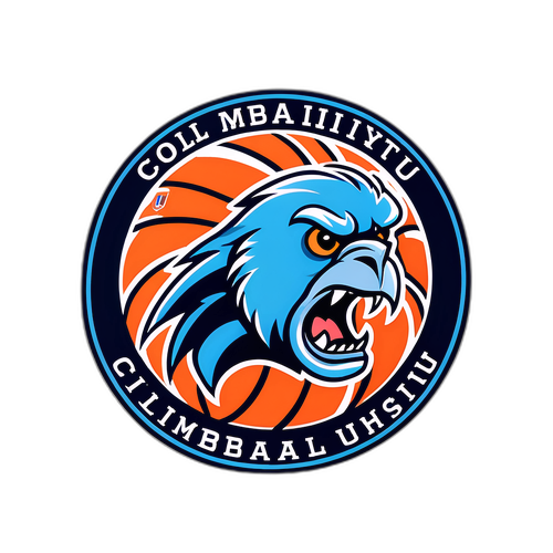 Columbia University Basketball Logo Sticker