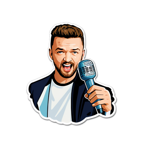 Voel de Muziek: Justin Timberlake Sticker