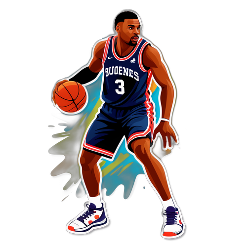 Dynamic Basketball Player Art