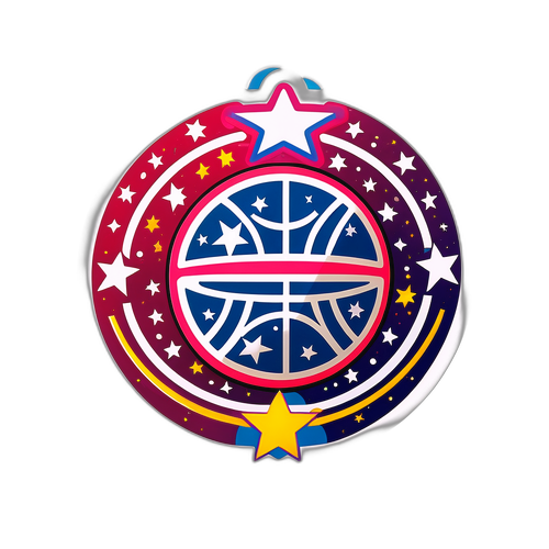 Стикер с баскетбольной тематикой