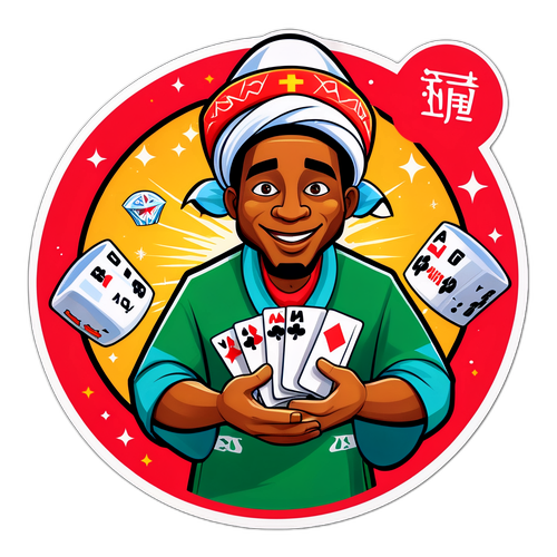 Sticker ya Mchawi wa Kicheko kwa Mechi ya Mali na Madagascar