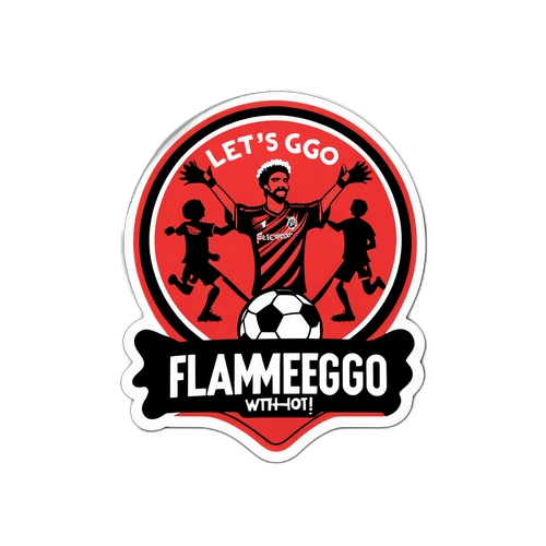 Adesivo "Vamos Flamengo!"