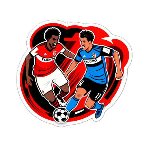 Stiker Pertandingan Seru Flamengo vs Atletico Mineiro