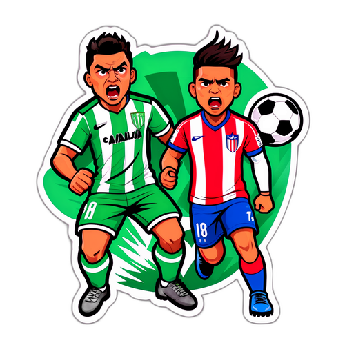 Sticker Pertandingan Intense Once Caldas vs Atlético Nacional