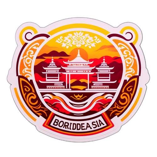 Autocolant Bordea și Cortea Asia Express