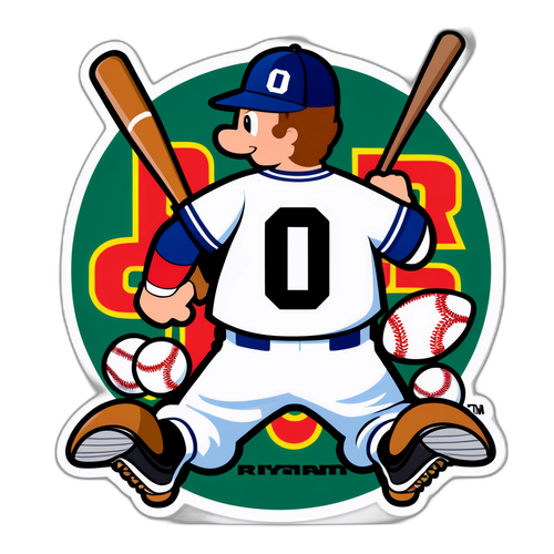 Cartoonish Ryan O'Hearn Jersey Number Sticker