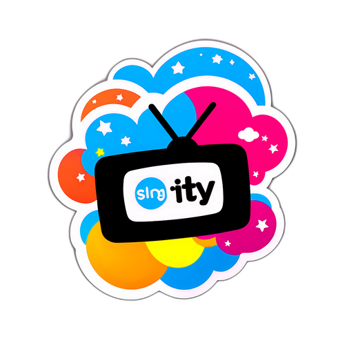 Colorful Sling TV Logo Sticker