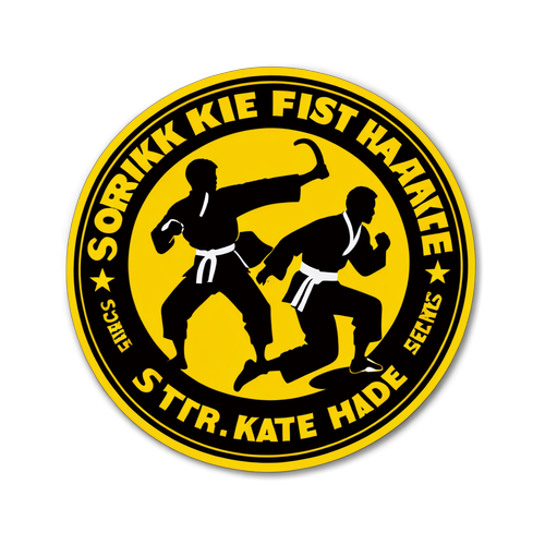 Älä Vinksauta! Löydä Karate-Attitude Tämä Edistyksellinen Tarra Kovimmille Taistelijoille!