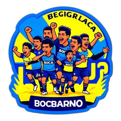 Stiker Atmosfer Mempesona Pertandingan Boca Juniors vs Belgrano