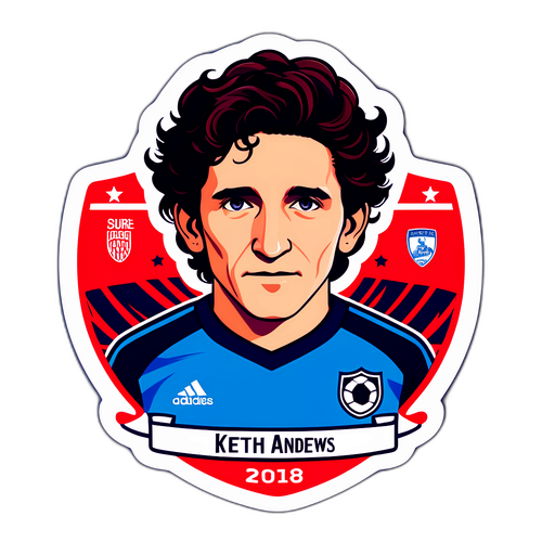 Rekaan Minimalis Keith Andrews Bersama Grafik Bola Sepak