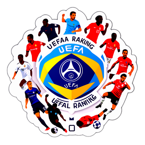 Λογότυπο UEFA Ranking με Παίκτες Ποδοσφαίρου
