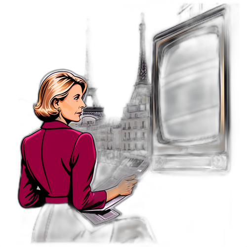 Claire Chazal elegant nieuwslezer