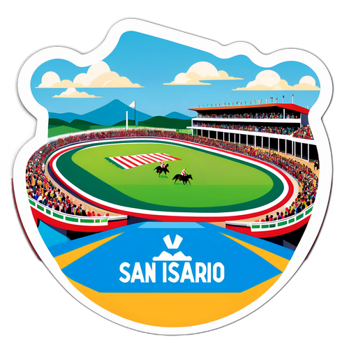 Vista panorámica del hipódromo de San Isidro