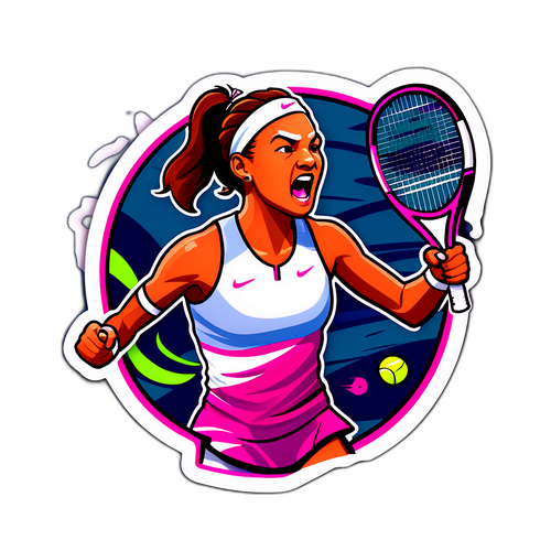 Energiczna naklejka o WTA Cincinnati