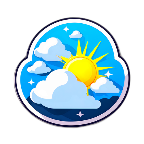 Holnapi időjárás matricája