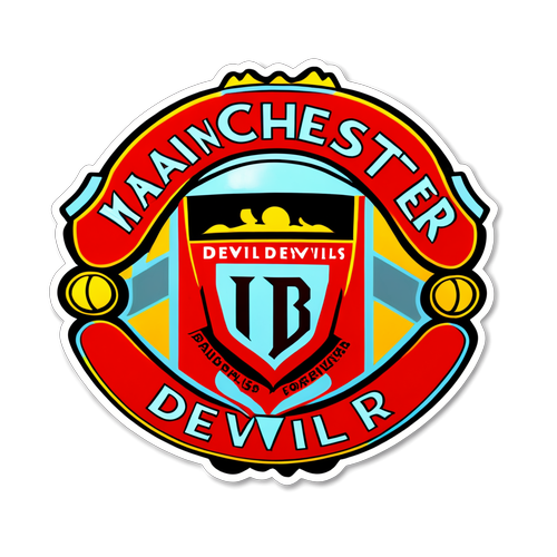 Classic Manchester United Sticker: Red Devils Forever