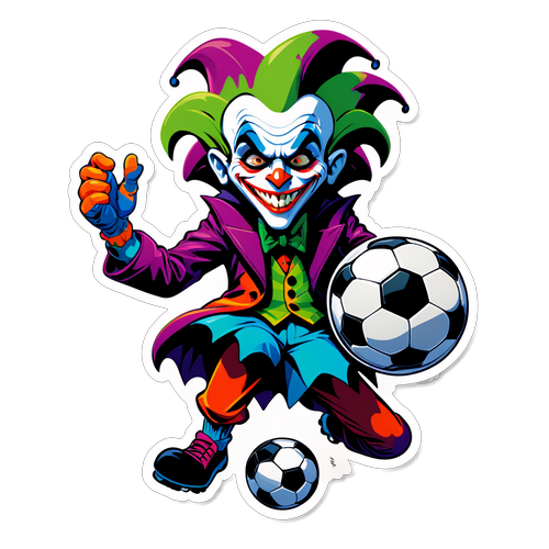 Jester di Lapangan Sepak Bola: Sticker Lucu Ini Akan Menghibur Harimu!