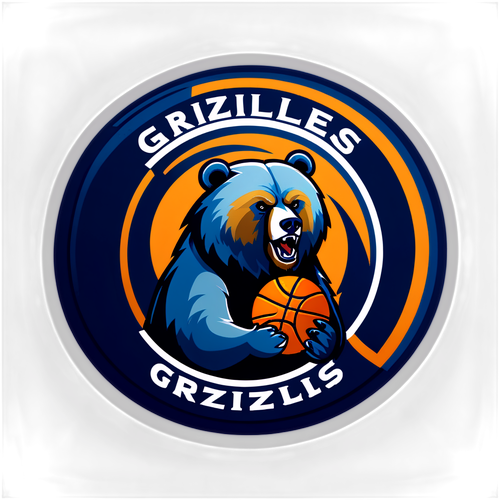 Disenyong Sticker ng Grizzlies at Jazz