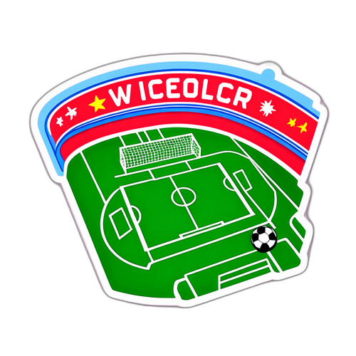 Fotballbane med Fans