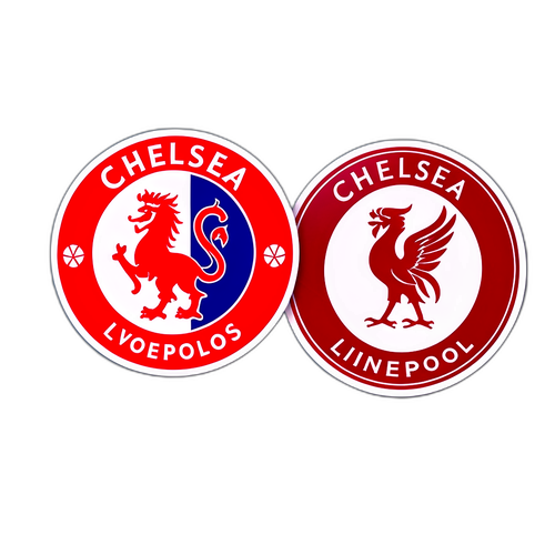 Emblemele Chelsea și Liverpool