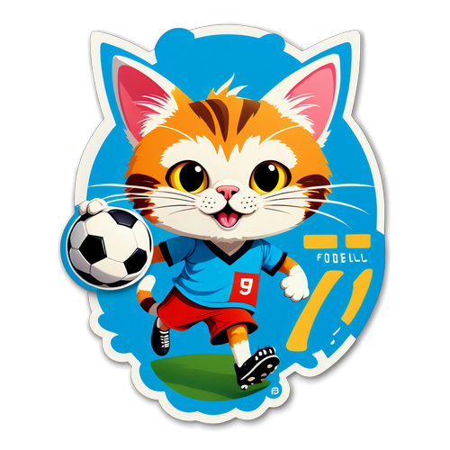 Futbol Kedi Kedi! - Sevimli Kedi Tasarımı