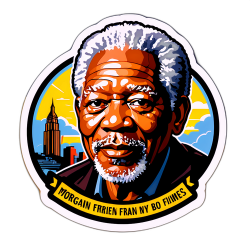 Morgan Freeman idézeteivel díszített matrica