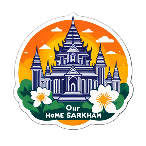 สติกเกอร์ "บ้านของเราสารคาม"