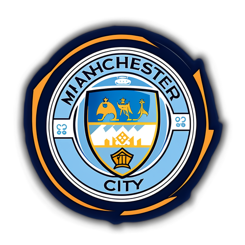 Scopri il Nuovo Stile: Il Logo del Manchester City Incontra l'Energia del Calcio! 'Andiamo, City!'