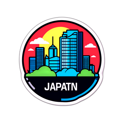 日本成長戦略本部アイコンステッカー