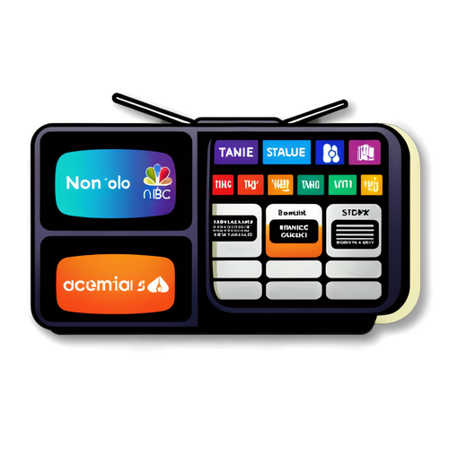 Modern NBC TV Schedule Sticker