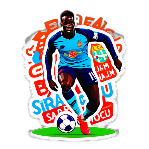 Sticker Mamadou Sarr Melangkah ke Padang