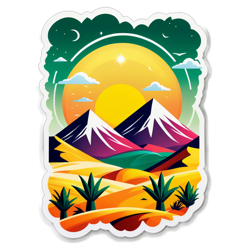 Autocollant Vibrant avec le Logo d'Air Algérie