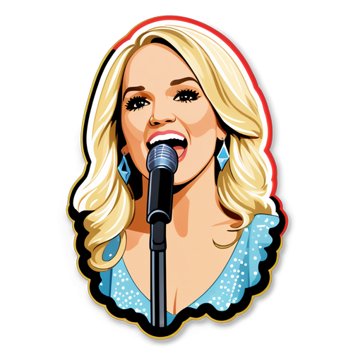 Autocollant de Carrie Underwood en concert